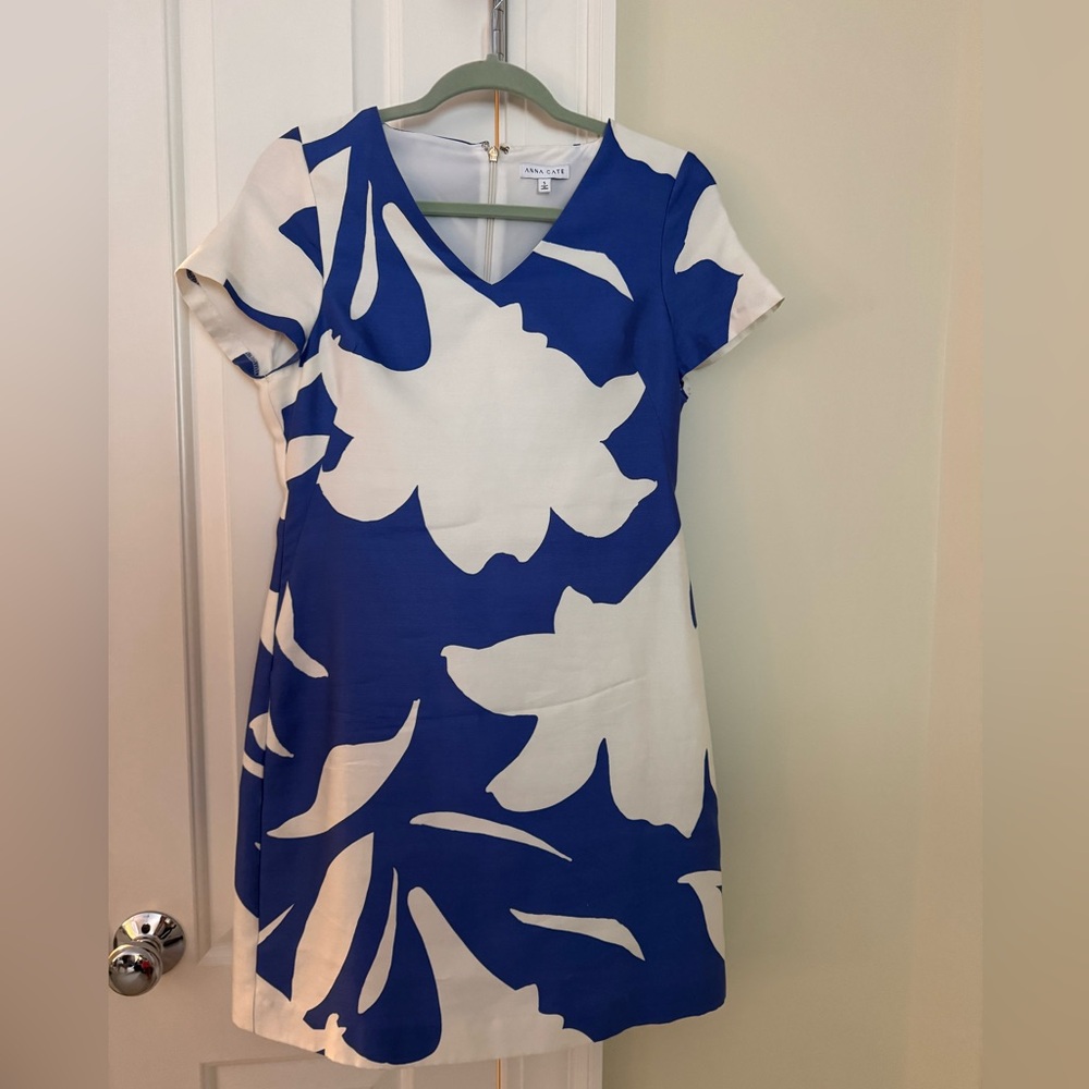 Anna Cate Blue and White Floral Mini Dress